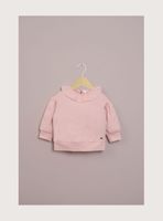 Polerón cerrado rosado de niña