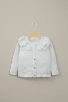 Chaleco gris de niña