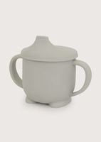 Vaso entrenamiento con doble asa gris