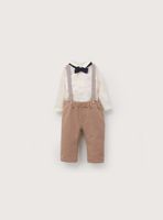 Conjunto De Vestir Bebe Niño Cafe