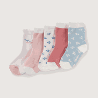 Pack de 5 calcetines con diseño niña