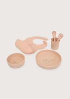 Set alimentación con diseño laser rosado