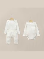 Conjunto Bodies Bebe Unisex Blanco