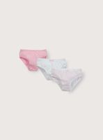 Set de tres calzones con estampado de niña