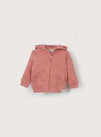 Polerón rosado con bolsillo canguro para niña