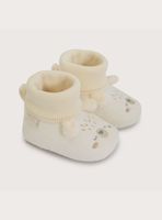 Zapato Tejido Oso Beige Bebé