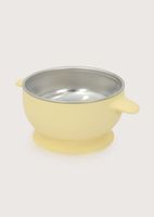 Bowl antideslizante con acero inoxidable amarillo