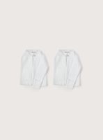 Camisetas blancas de algodón para bebé, pack de 2