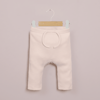 Calza waffle beige de bebé unisex