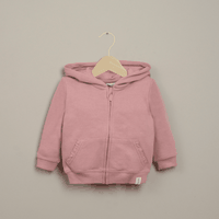 Polerón con gorro rosado de niña