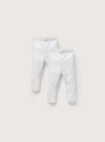 Pack De 2 Panty Ballerina Blanca Acanalada Unisex