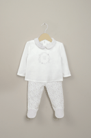 Conjunto plush lila de bebé niña