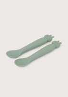 Set 2 cucharas conejo verde