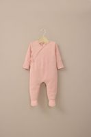 Osito rosado con apertura en la espalda de bebé niña