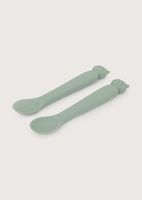 Set 2 cucharas gato verde