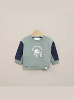 Poleron Infant Niño Verde Con Aplicación