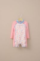 Traje de baño enterito rosado de niña