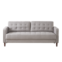 Sofá de 3 cuerpos Zinus Benton Mid-Century Gris Piedra