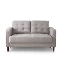 Sofá Zinus Benton Mid-Century Gris Piedra 135cm