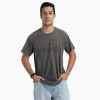 Polera Manga Corta Hombre Edeus Gris Oscuro
