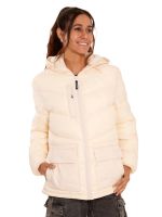 Parka Impermeable Mujer Crema