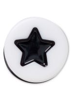 Jibbitz Crocs Estrella Negra 3d Blanco