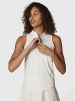 Polera Mujer Tank Half Zipper Crudo