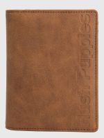 Billetera Ecocuero Mujer Drina Passport Caramelo