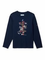 Polera ML Niño Dobson Pass Graphic Azul