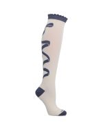 Calcetín Algodón Mujer Kh St Bow Crema