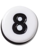 Jibbitz Crocs Número Ocho Pequeña Amistad Blanco