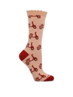 Calcetín Algodón Mujer C St Vespa Rosado