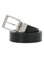 Cinturón de Cuero PU Reversible Hombre Negro-Azul