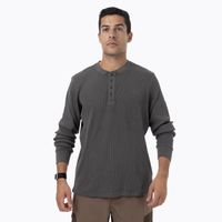 Polera ML Textil Hombre Rapaces Gris Oscuro