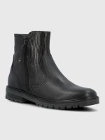 Botin Cuero Mujer Briller Negro