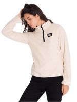 Polar Microfleece Quarter Zip Mujer Beige