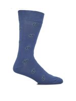 Calcetín Algodón Hombre C Cuff Hp Azul