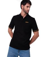 Polo Manga Corta Hombre Caterpillar Slim Negro