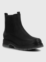 Botin Cuero Mujer Trino Negro