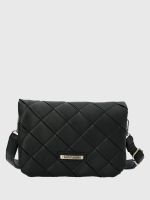 Cartera Ecocuero Mujer Trini Cross Negro