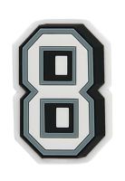 Jibbitz Crocs Número 8 Blanco