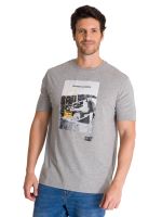 Polera Manga Corta Hombre Everyday Workwear Gris