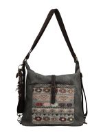 Cartera Textil Mujer Inti Hobo Gris