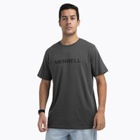 Polera Manga Corta Hombre Logo Tee Gris Oscuro
