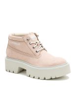 Botín Colorado Max Chukka Mujer Palo Rosa