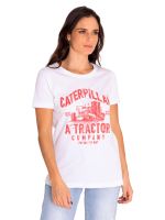 Polera Manga Corta Mujer Graphic Blanco