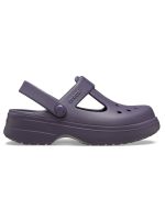 Zueco Crocs Niña Pequeña Mary Jane T Morado Oscuro