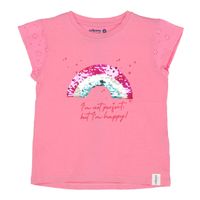 Polera M/C Niña Rainbow Rosado