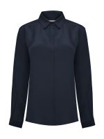 Blusa Seda Mujer Rose Azul