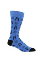 Calcetín Algodón Hombre Dog Puppies Azul